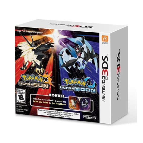 pokemon ultra sun and moon 3ds steelbook 